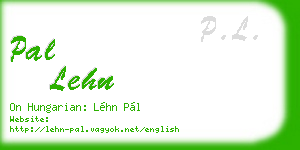 pal lehn business card